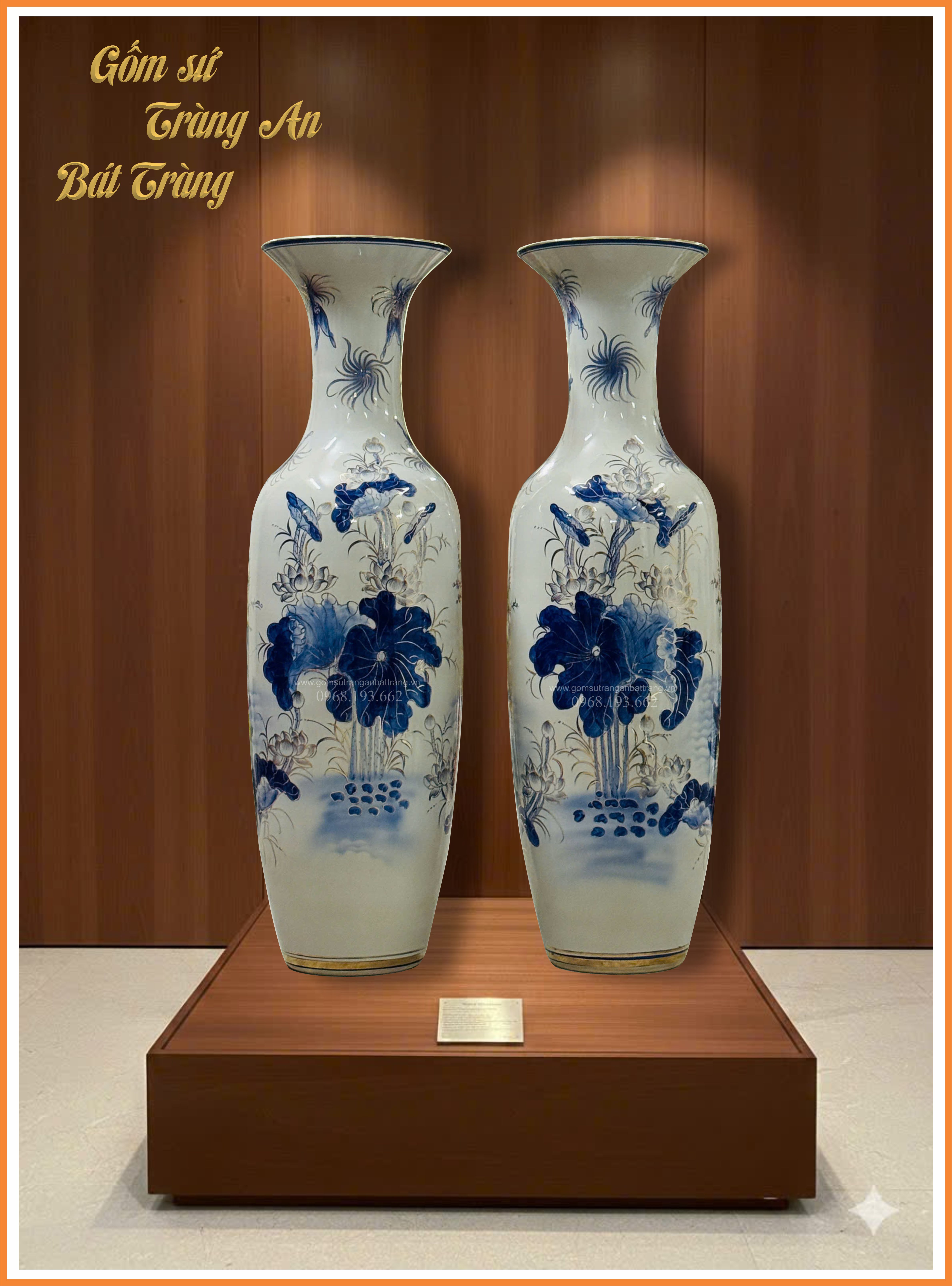 lộc bình vẽ sen